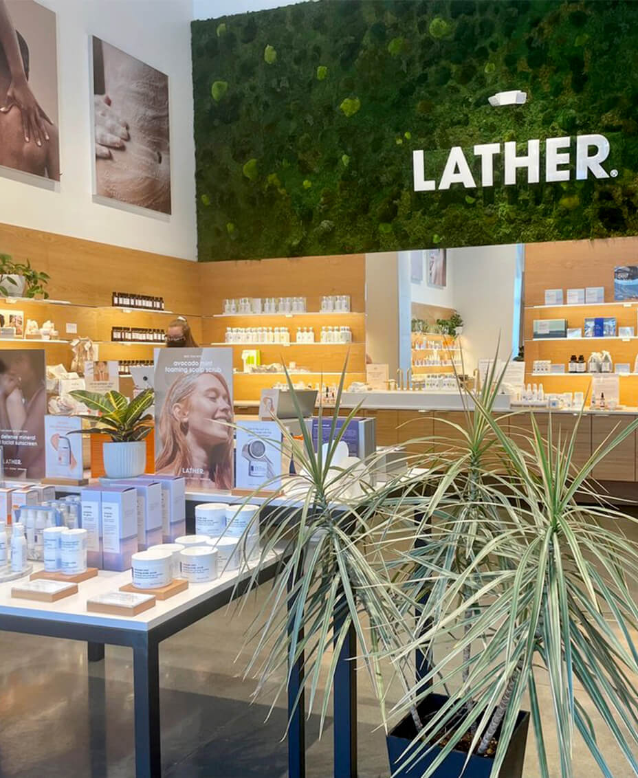 lather store interior represented by triple r group